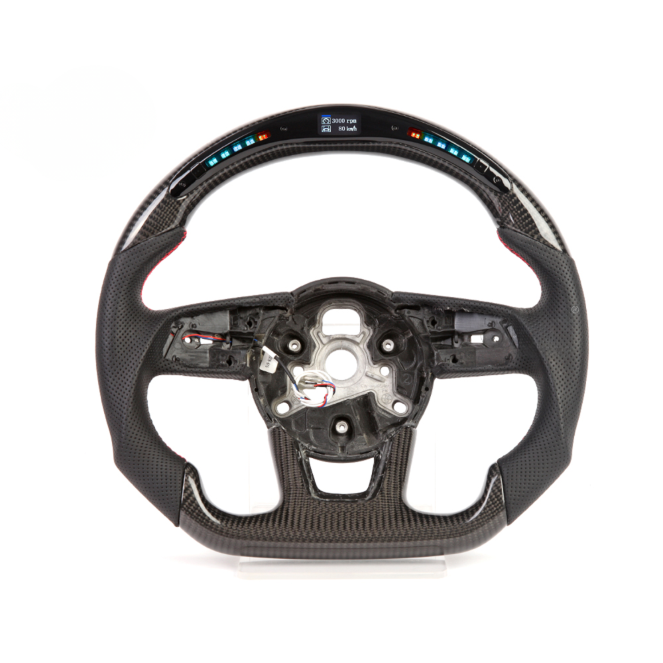 Базов дизайн карбонов волан за Audi A,S,RS 3-5 2017-20 LED